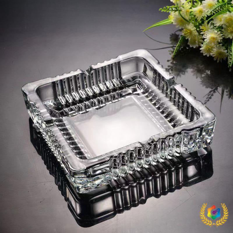 Crystal Glass Ashtray: Trendy, Dustproof & Stylish for Living Rooms