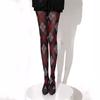 Dames Argyle Ruitpatroon Panty Ademend Nylon Stof OnDoorzichtig Maillot Kousen Stijlvolle Contrastkleur Leggings
