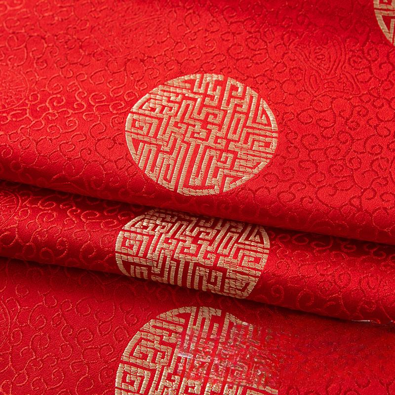 100x75cm Dragon Pattern Jacquard Brocade Fabric for Dresses Hanfu Cheongsam Pillowcases Upholstery Sewing Cloth Black Blue