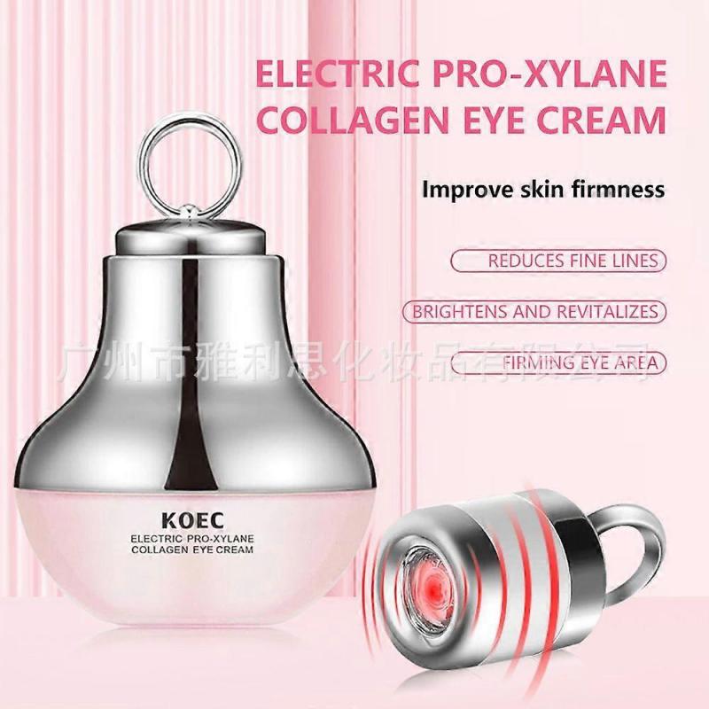 Crème raffermissante pour le cou AH-8 et Crème pour les yeux à massage électrique - Ensemble raffermissant et revitalisant pour le cou et les yeux pour une peau ferme et lisse, lignes fines, anti-rides,