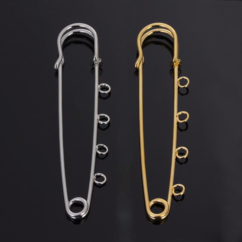 Louleur High Quality Big Large Long Wedding Brooch Safety Pins Needles for Women DIY Brooch Pins Jewelry Making Findings