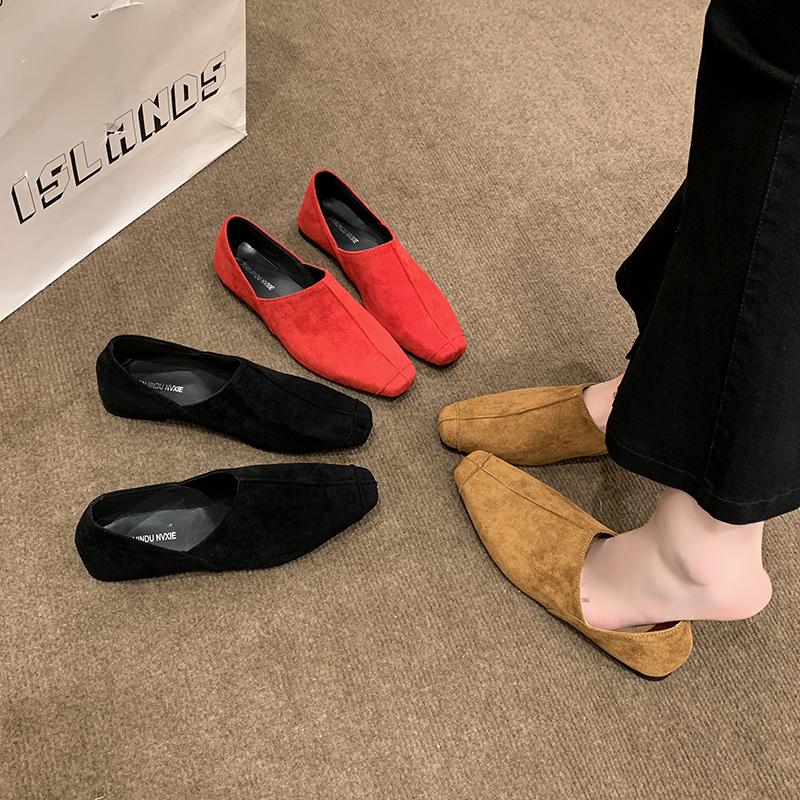Fashion Women Square Toe Flats Loafers Shoes Brand Party Summer Sandals 2025 Elegant New Casual Sneakers Fashion Walking Shallow Zapatos
