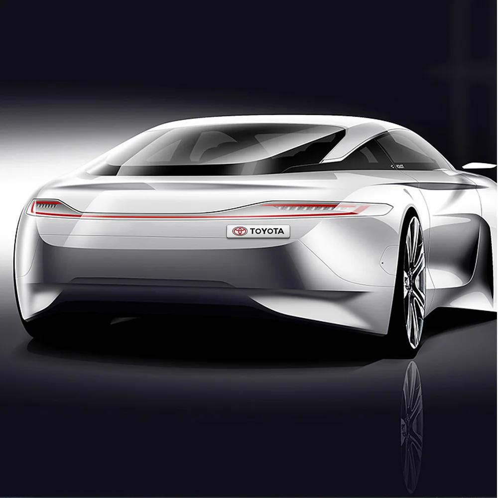 Aluminum Car Badge Sticker Auto Body Trunk Decoration Accessories For Toyota Century Auris Mirai Premio Yaris Camry Carola Prius
