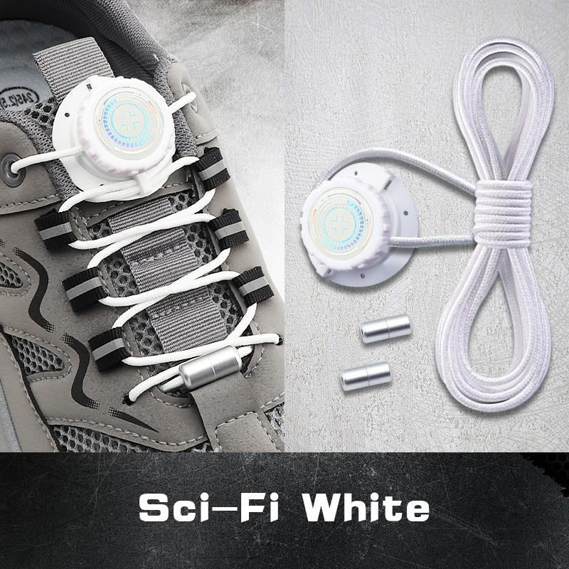 New Round Shoelace Swivel Buckle Laces Automatic Shoe Laces Tennis Sneakers No Tie Shoelaces Adults Kids Unisex Shoe Accessorie