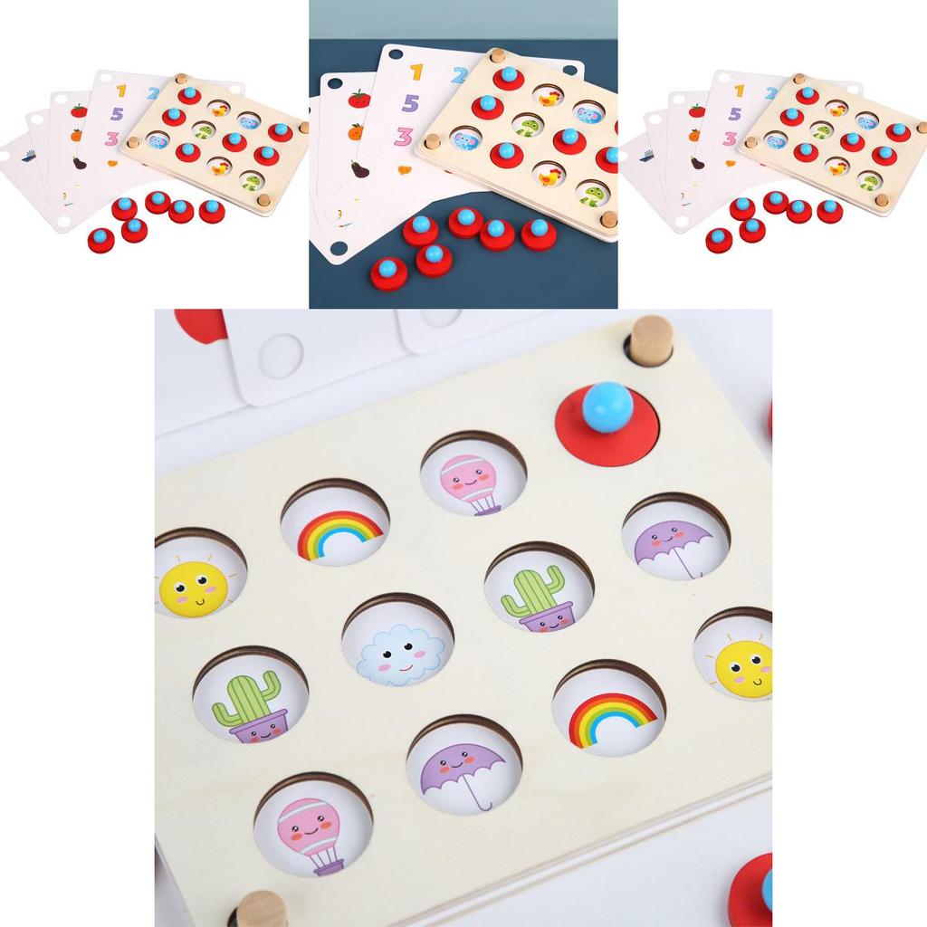 Wooden Memory Game Chess For Kids With Focus Training And Educational Fun