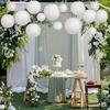 2026 Latest Models Lampshade Party Round Paper Decoration Holiday Supplies Wedding Lantern Elegant White Chinese Lanterns Ball