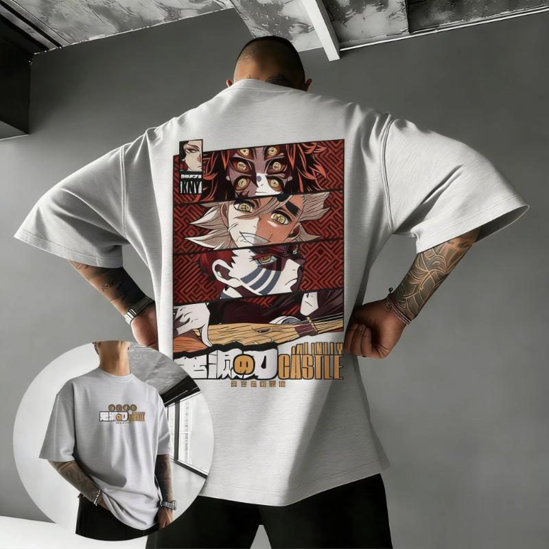 Kimetsu No Yaiba Anime T Shirt Men Women 2026 Summer Cotton Short Sleeve Tops Demon Slayer Printed Graphic Tee Casual Streetwear