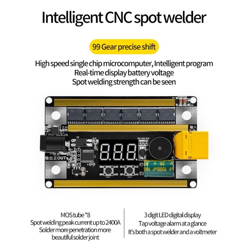 Portable Spot Welder Set, DIY Battery Storage Spot Welding Machine 12V Welder Solder Circuit Board Battery Storage