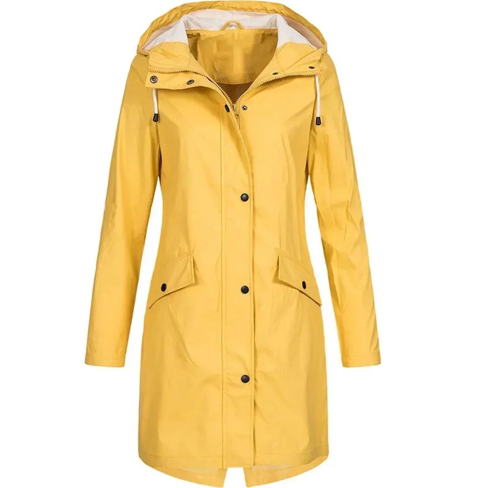 Wasserdichter Regenmantel Lange Regenmäntel Jacke Wasserdichte Regenmäntel Feminina Geschenke Outdoor Fahrradfahren Bergsteigen Jacken Damen
