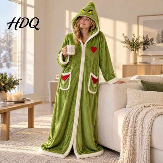 Christmas Theme Printed Wrap Hooded Heated Poncho Blanket Flannel Wearable USB Heating Cape Gift for Her on with Festive Print Cozy Winter