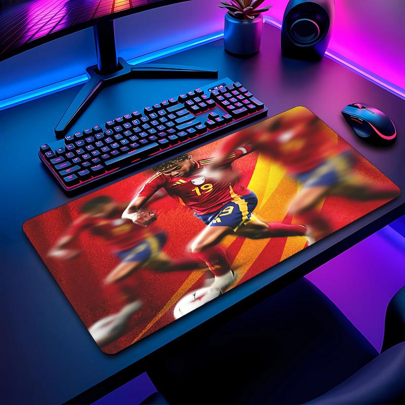 Lamine Yamal Fußballmuster Mauspads Nicht?Rutschfestes Gummi-Basis Gaming-Mauspad Für Schreibtisch Büro Zuhause