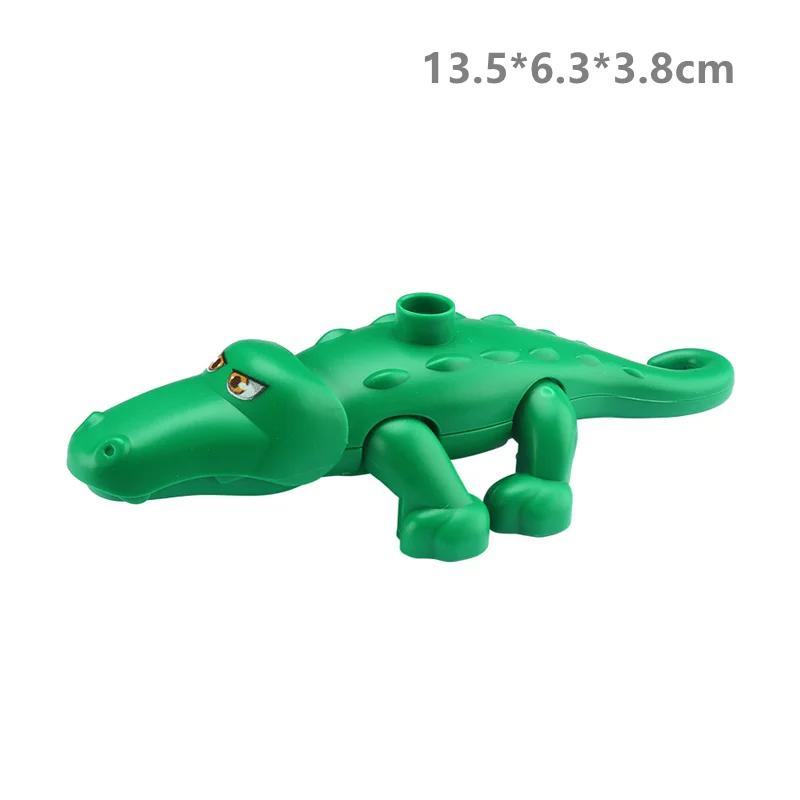 Big Building Blocks Zoo Animal Figure Accessories Frog Snail Dog Comptatible Large Bricks Children Kids Assembly Toys Party Gift