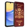 Georgia Passport Flag Soft Phone Case for Samsung A17 A37 A57 A16 A26 A36 A56 A15 A25 A35 A55 A14 A24 A34 A54 A13 A23 A33 A53 A5