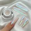 1 stk Menneskefisk Pulver Macaron Magisk Spejlpulver Air Cushion Japansk Neonpulver Aurora Glitter