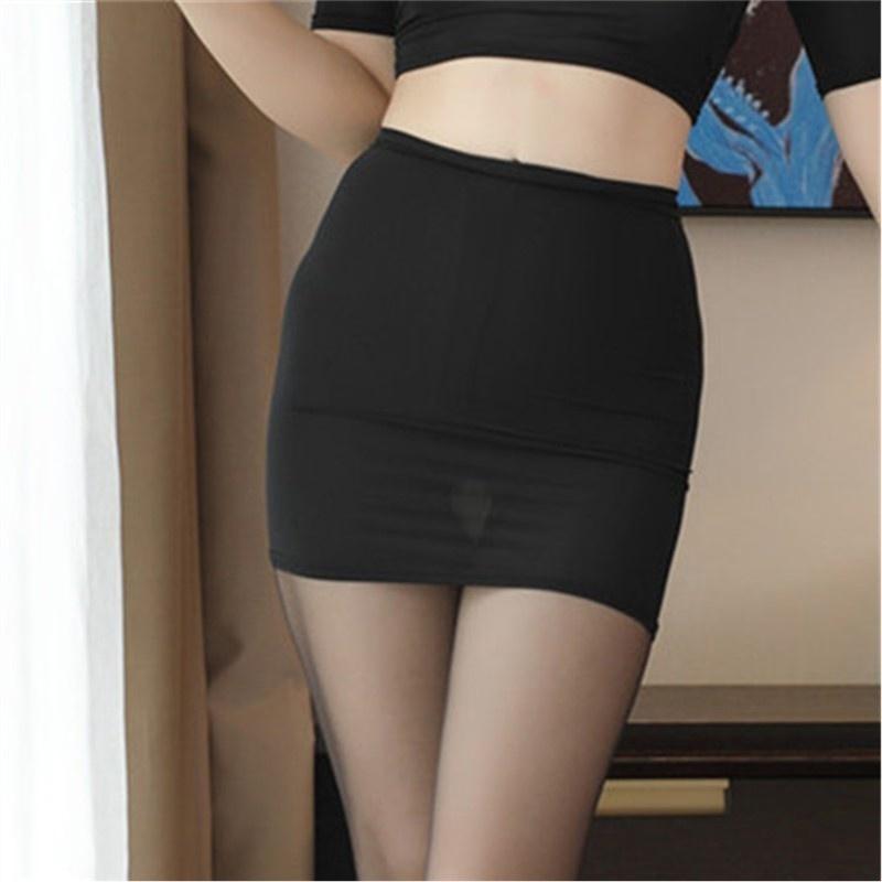 Sexy přiléhavý balíček boková sukně,dámská prohlédnutelná sexy spodní prádlo sukně,průhledná strečová průhledná noční sukně