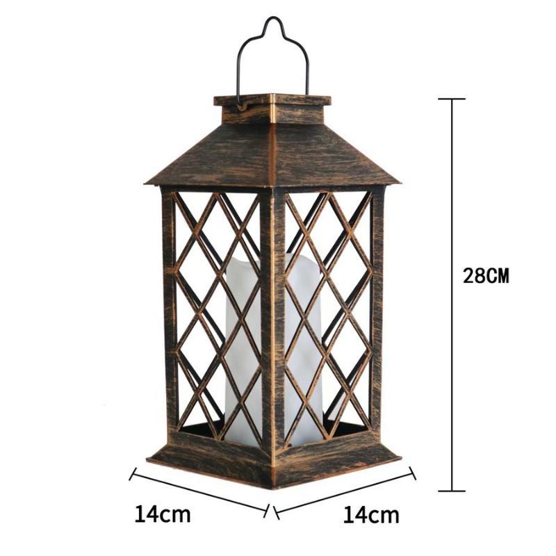 Solar Candle Light Lantern Lamp Waterproof Outdoor LED for Garden Patio Yard Holiday Festival Decor