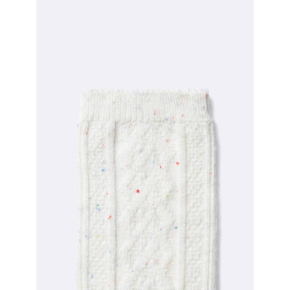 Gu By Uniqlo Style Heat Crew Socks  Nep 