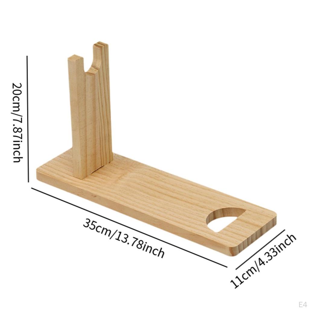 Portable Wine Display Stand Wooden Holder Free Standing Rack for Red In Dining Area