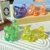 Dog Shape Sensory Toy Stress Relieving Balloon Toy Soft Glitter Squeeze Clear Puppy Fidget for Anxiety Relief