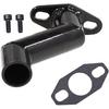 JRL 32Mm-40Mm Black Offset Intake Manifold And Gasket For 49Cc 66Cc 80Cc Motorized Bike Motorised Bicycle (Black)
