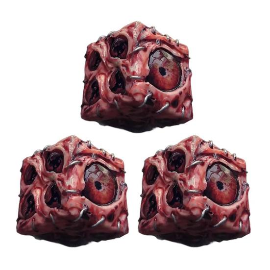Eye of Fate Dice Resin Realistic Eyeballs Dice Collectable Spooky Pocket Dice Gift for RPGs Fans Dark Aesthetic Lovers