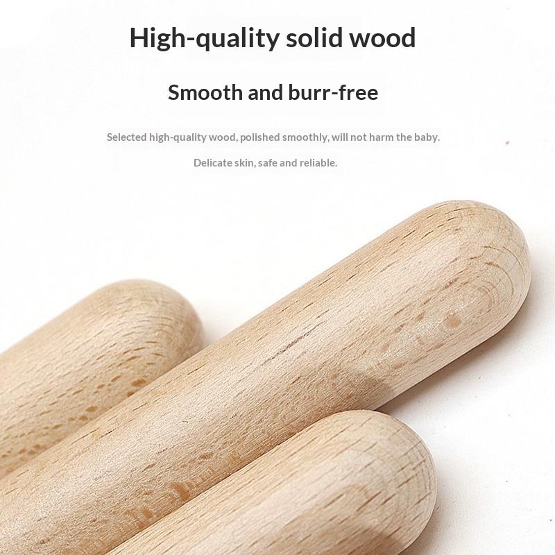 Classic Rhythm Sticks Wooden Drum Sticks Percussion Instrument Children Musical Toy Rhythm Learning