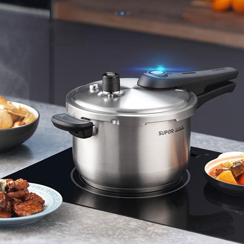 SUPOR 304 Stainless Steel Pressure Cooker - 5.2L/22cm (YW22S1)