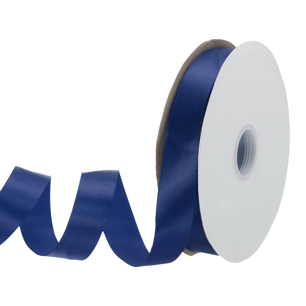 Jednostronna rypsowa wstążka poliestrowa satynowa wstążka jednokolorowa wstążka z tkaniny do rękodzieła dekoracji ślubnych pakowania prezentów 1"x100 jardów