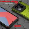KEYSION Shockproof Armor Case for Xiaomi 14 14 Pro 5G Silicone+PC Transparent Honeycomb Phone Cover for Xiaomi 13 Pro 13 Ultra
