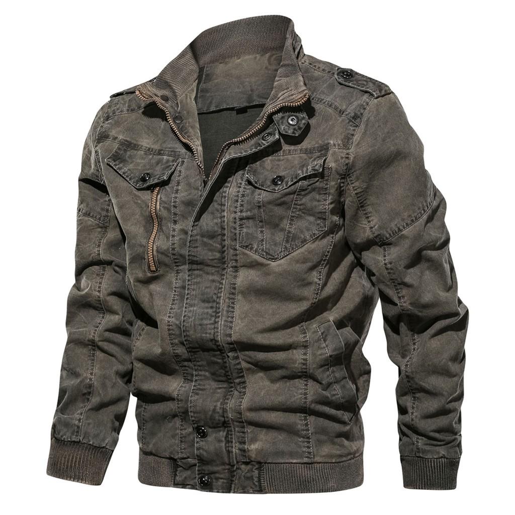 Men's  Winter Eur-American Style Vintage Plus Size Washing Jacket Coat