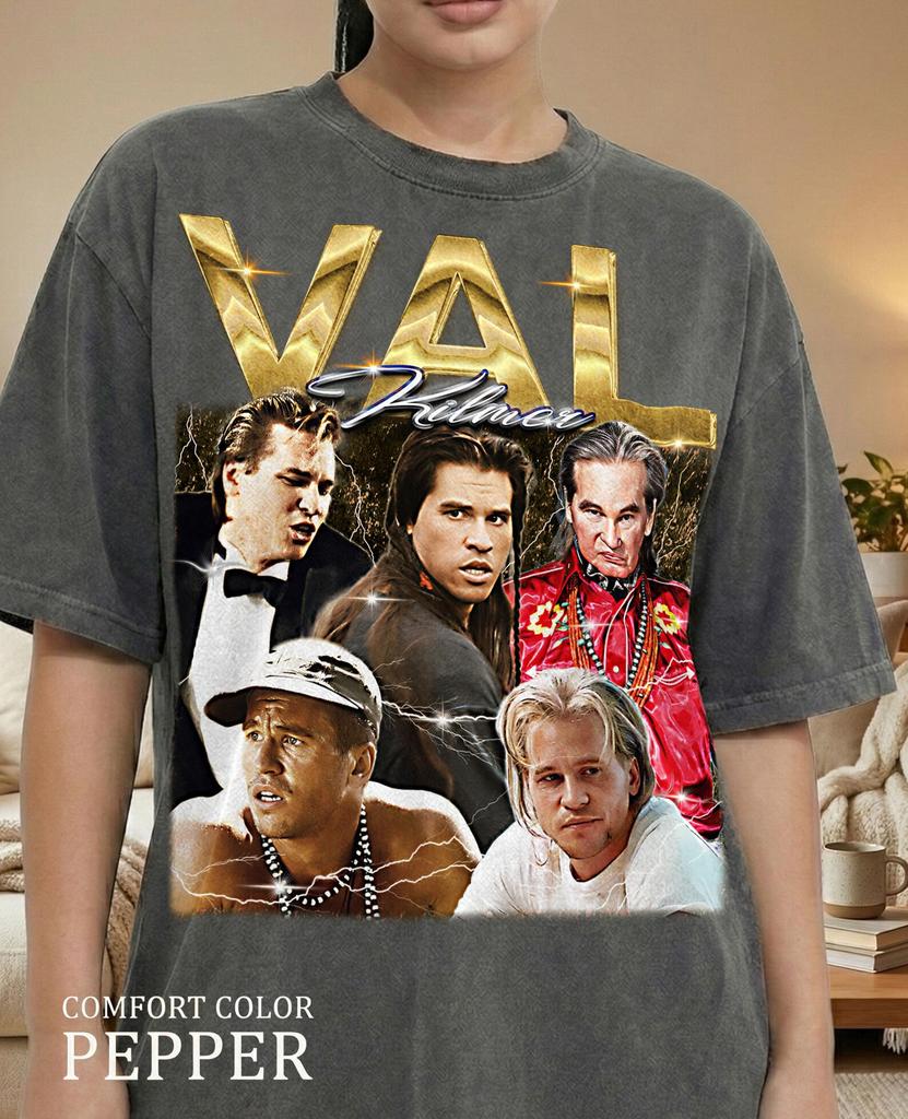 Val Kilmer 90s Vintage Retro Bootleg Shirt, 90s Hollywood Legend Graphic Tee, Action Star Fan Apparel