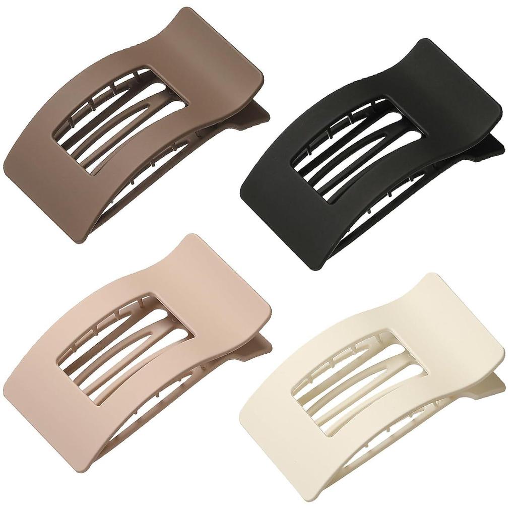 Curved Oval Updo Hair Claw - Temperament Shark Clip