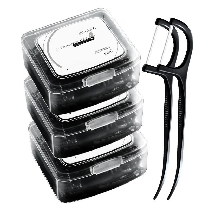 Hefengyu Deep Clean Double Line Dental Floss Sticks