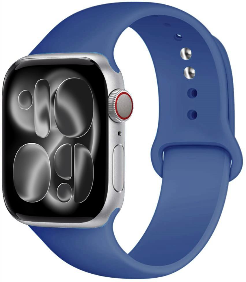 Silicone strap For Apple Watch 11 band 44mm 40mm 49mm 45mm 41mm 38 46mm 42mm correa bracelet iWatch series 9 8 7 6 SE ultra 2 3