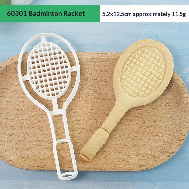 Sports Ball Baking Cutter Non-Toxic Easy Demold Rugby Tennis Football Shaped Mold for Kids Baking Class Activity