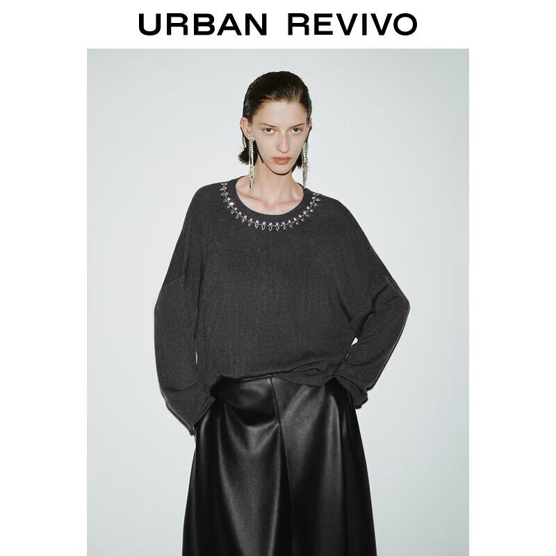 

UR Women s Elegant Rhinestone Knit Top XS