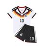Ensemble de maillots de football de l'équipe nationale allemande, Domicile Blanc, Non. 10, pour Enfants & Adultes (Taille 14-3XL)