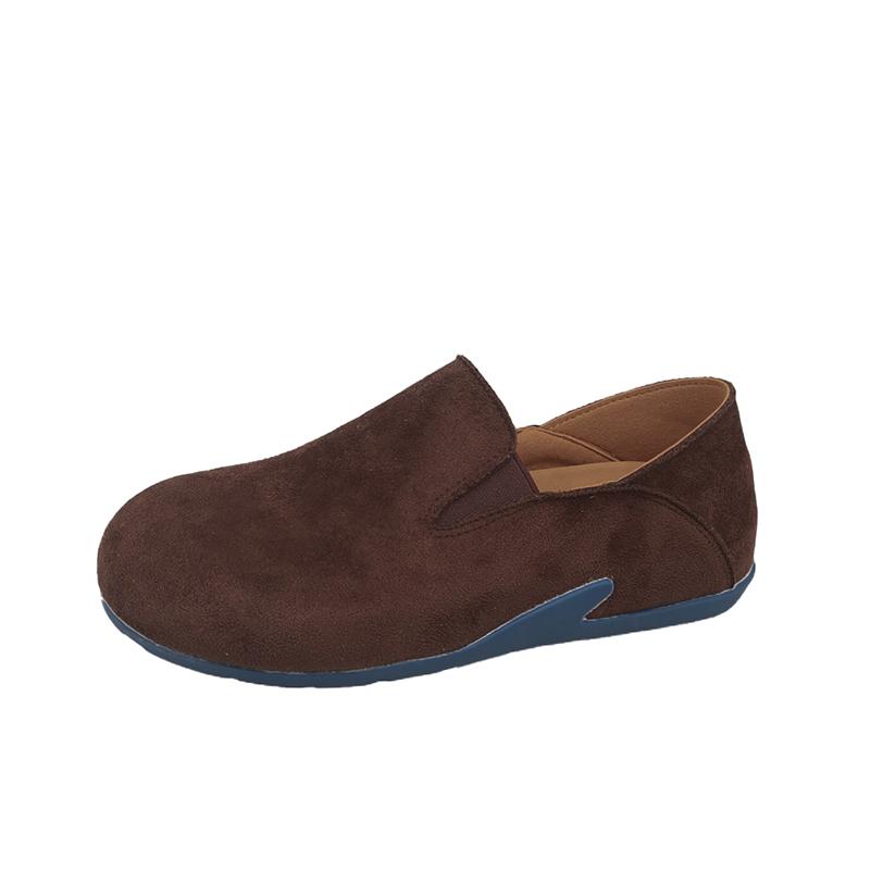 Fashion Inside Heightened 2025 New Spring and Autumn Slip-on Women's Flat Shoes Two Wears Soft-soled Non-slip Single Shoes