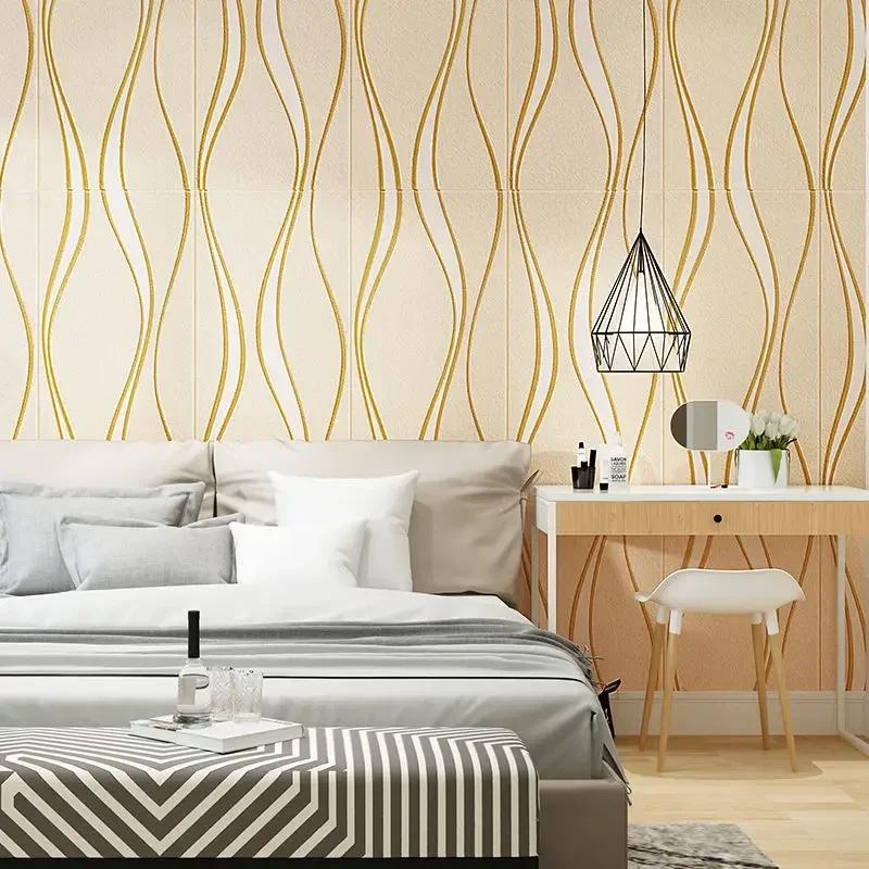 1Pcs 70*70cm Ceiling Wallpaper 3D Brick Waterproof Wall Stickers Foam Wall Paper Self-Adhesive Home Decor