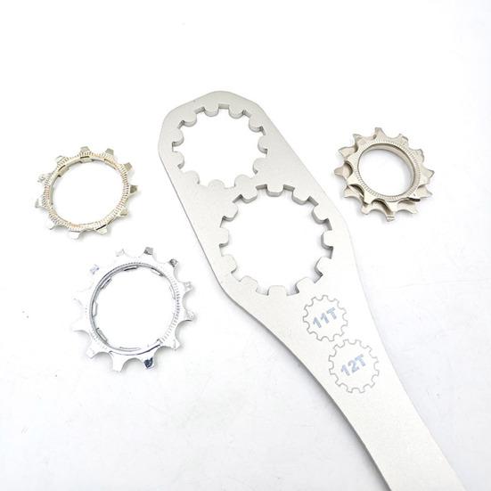 Bicycle Flywheel Remover Wrench Stainless Steel Road Bicycle Freewheel Cassette Lockring Installation Removal Bike Repair Maintenance Tools