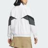 Adidas Vintage Sports Stand Collar Loose Zipper Long Sleeve Jacket Women Jacket White IM7214