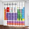 Periodic Table of Elements Vibrant Window Panel Drapes in Children Bedroom Living Room Hall Treatments Kitchen Decoration Drapes Blinds