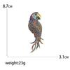 Popular Rhinestone Birds Brooches for Women Unisex Cute Enamel  Animal Pins Banquet Party Backpack Gifts Jewelry Accessories
