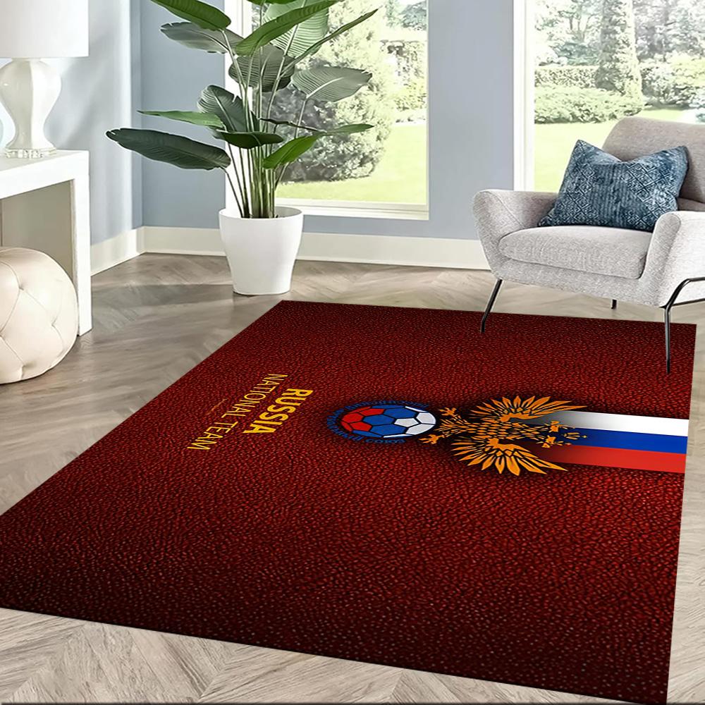 Red-style Russian Emblem Square rugs are a great choice for living rooms, bedrooms, home décor, and as gifts.