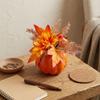 Realistic Fall Artificial Pumpkin Floral Foam Pumpkin Berry Chrysanthemum Flower  Halloween