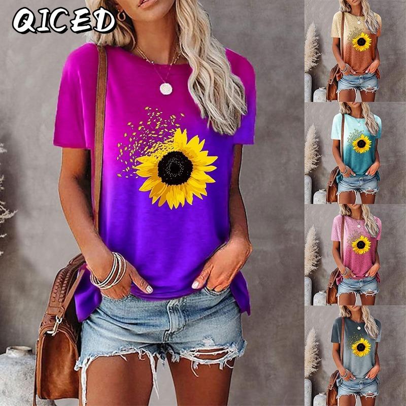 BITCED Kadın Moda Günlük O Yaka Kısa Kollu Bluzlar & Gömlekler