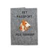 Fox Terrier Wire - Dog Passport Case, Document Case, Gift for the Traveller from the Brand