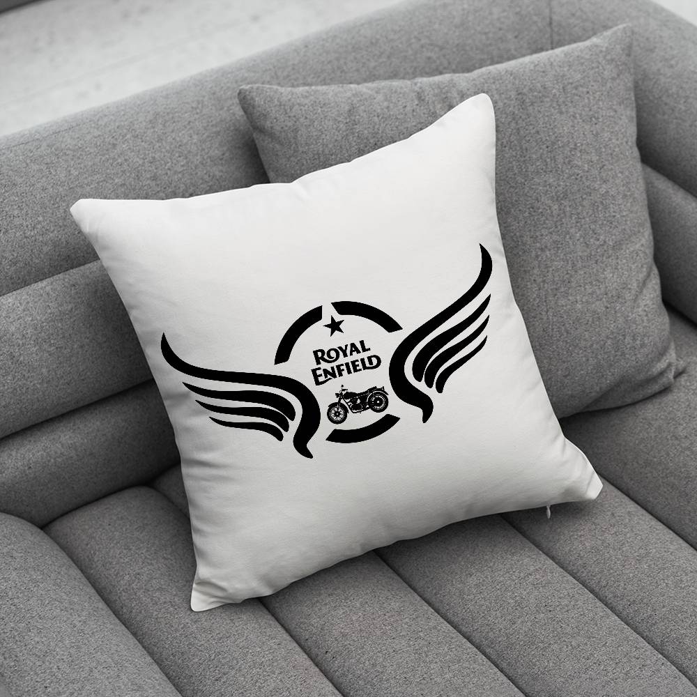 RROYALS EENFIELDS Logo Pillow Case Pillowcase Home Sofa Cushions Car Cushions Pillowcover Office Pillowshell Pillow