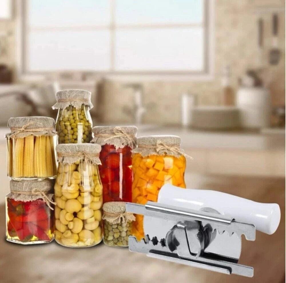 Adjustable Stainless Steel Jar Opener Manual Can Bottle Lid Gripper Effortless Kitchen Tool for Weak Hands Seniors Arthritis