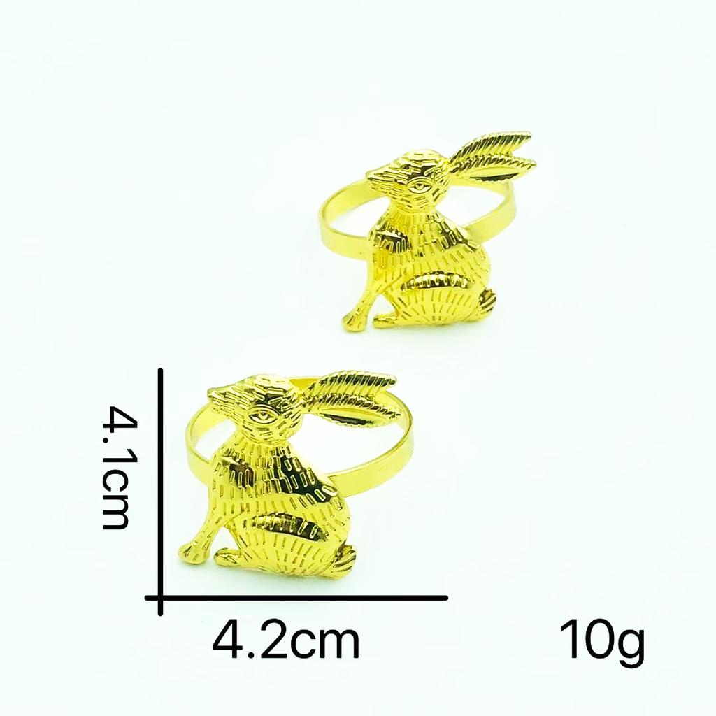 Easter Napkin Ring Rabbit Napkin Ring Wedding Hotel Restaurant Table Decoration Mouth Cloth Ring
